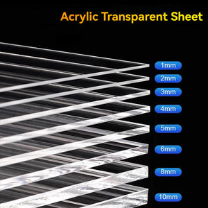 Foglio di vetro acrilico fuso ecologico personalizzato alto trasparente 2mm 3mm 5mm PMMA specchiato in plastica trasparente trasparente - Product Image 4