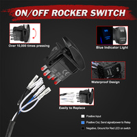 Fusible à lame de relais 20AWG 12V pour feux de travail LED, feux tout-terrain, faisceau de câblage automobile