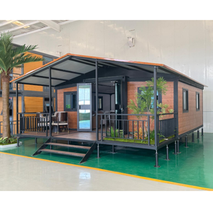 Nhà di động lắp ghép cao cấp 3 phòng ngủ, mở rộng được, kiểu dáng nhà nhỏ bằng container giá rẻ, phong cách rustic, thích hợp làm biệt thự và nhà văn phòng - Product Image 1