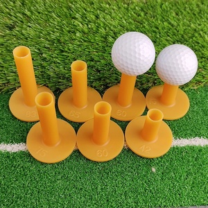 5 Tees de <span class=keywords><strong>Golf</strong></span> de Goma Acanalados, Duraderos y Reutilizables para Campo de Práctica, Accesorios de <span class=keywords><strong>Golf</strong></span> para Interiores y Exteriores - Product Image 1