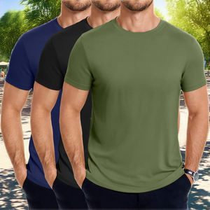 เสื้อยืดแขนสั้น Calvin Klein สำหรับผู้ชาย ผ้าเจอร์ซีย์น้ำหนักเบา โพลีเอสเตอร์ 100% พิมพ์ลายสกรีน แห้งเร็ว ดีไซน์เรียบง่าย - Product Image 2
