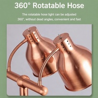 Lampe chauffante pour buffet en marbre, idéale pour hôtels, restaurants, traiteurs et barbecues – Maintien au chaud des plats – Nouveauté très demandée