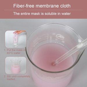 Maschere Viso in Tessuto Idratanti Notturne con Acido Ialuronico e Bio-Collagene PDRN Rosa con Logo Personalizzato - Product Image 3