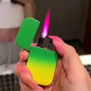 Accendino personalizzabile in metallo alla melma butano a Gas ricaricabile a prova di vento - Product Image 1