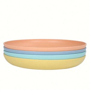 En gros, ensemble de vaisselle pour enfants en paille de blé biodégradable (assiettes, gobelets, couverts) - Product Image 4
