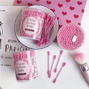 Lot de 200 <span class=keywords><strong>cotons</strong></span>-<span class=keywords><strong>tiges</strong></span> écologiques <span class=keywords><strong>réutilisables</strong></span> en papier pour le nettoyage des oreilles, avec logo personnalisé, bâtonnets colorés, vente en gros - Product Image 1
