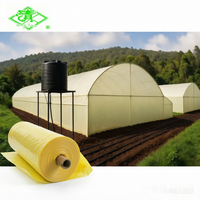 Film plastique pour serre transparent/jaune anti-UV anti-chute, feuille de film plastique pour serre