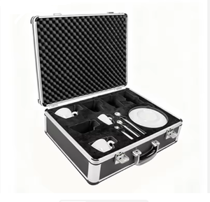 Valigetta in Lega di Alluminio Personalizzata, Portatile con Schiuma Sagomata per Posate, Leggera e Antiurto, per Attrezzature di Precisione - Product Image 1