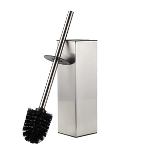 304 ensemble de porte-brosse de toilette carré en acier inoxydable nettoyant de salle de bain <span class=keywords><strong>pas</strong></span> <span class=keywords><strong>cher</strong></span> brosse de toilette toilette - Product Image 1