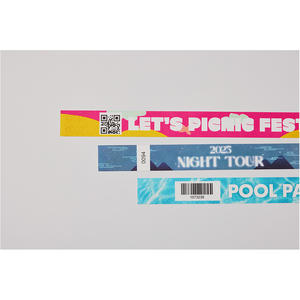 สายรัดข้อมือ AnyWristband สีสันสดใส รุ่น YUPO แบบแยกชิ้น ขนาด 25 มม. (1 นิ้ว) สายรัดข้อมือสังเคราะห์ทนทานสำหรับงานอีเว้นท์ - Product Image 1