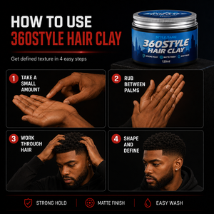 Pomada para Ondas 360 de Marca Privada, Fijación Fuerte, Crema para Ondas Naturales, Potenciador de Ondas de Larga Duración, Estilizador de Cabello para Hombres Negros, 120 ml - Product Image 3