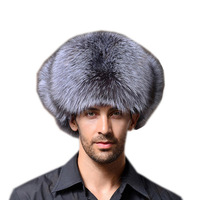 HZM-18268 Gorro de Piel Sintética para Hombre, Gorro de Invierno Cálido Estilo Ushanka, Gorro de Soldado Ruso, Gorro de Caza