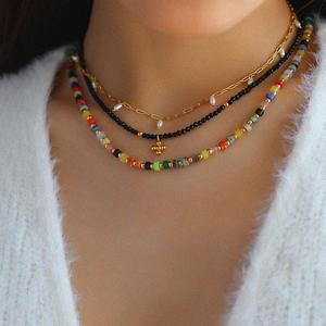 Gran oferta de Etsy, collares con cuentas espaciadoras de jaspe Imperial genuino delicado para niñas, regalos de mar de galaxia Natural de color bohemio - Product Image 4