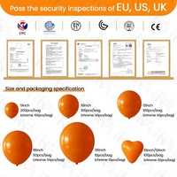 Ballon en latex certifié ASTM pour fête d'anniversaire, retraite, 12 pouces, couleur unie, latex naturel, vente en gros, ballon de haute qualité