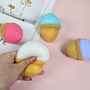 Ice Cream Stress Ball Water Feeling Squishy Vent Toys Water <b>Beads</b> Squeeze Fidget Toy Anxiety Stress Relief Toy Sensory Squish - Product Image 3