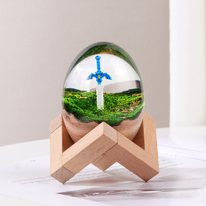 MIQI Écologique Dessin Animé <span class=keywords><strong>Zelda</strong></span> Maître Épée Transparent Résine Époxy 10cm Forme Irrégulière <span class=keywords><strong>Figurine</strong></span> Décor À La Maison Ornement <span class=keywords><strong>De</strong></span> Bureau - Product Image 1