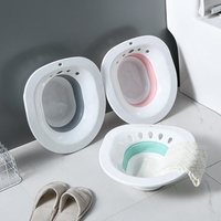 Bain de siège Yoni pliable pour toilettes, traitement des plaies post-partum, hémorroïdes, soins périnéaux, usage en salle de bain