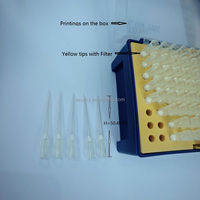 Consommables de laboratoire Dragon Low 20ul 200ul Blue Yellow Micropipette Price Jetable Pipette Filter Tips in Bag Universal Tips