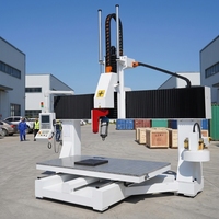 Routeur CNC à portique 5 axes avec liaison 5 axes et ATC