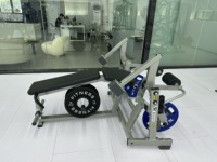 Venta al por mayor Dezhou fábrica profesional ROSEN gimnasio Fitness equipo 3 capas pintura Iso lateral pierna Curl para ejercicio