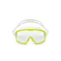 Wide View Masque de natation anti-buée UV Lunettes de piscine pour 3-10 tout-petits filles garçons