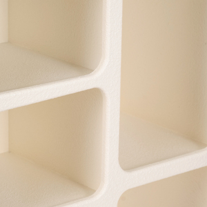 Organizzatore da parete rettangolare con ripiani multi-scomparto, scaffale moderno in legno da appendere per decorazioni per la casa. - Product Image 4