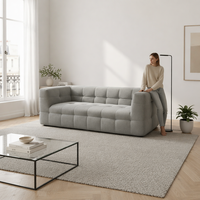 Canapé moderne tendance et coloré pour salon, idéal pour les fêtes, 3 places, meubles modernes