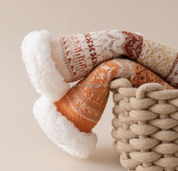 Chaussons de ski thermiques double couche pour l'hiver
