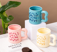 Tasse en céramique classique, mug souvenir, tasse à eau et à café pour étudiants et couples, cadeau de la Saint-Valentin, thermique, anti-fuite