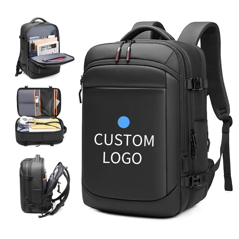 Travel Laptop Backpack for Men and Women Travel Backpack Business Anti-Theft Large Day pack Weekender Bag Black