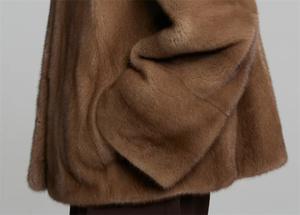 Nuovi cappotti di visone corti da donna popolari in vendita Color caffè importato <span class=keywords><strong>cappotto</strong></span> di visone spesso invernale <span class=keywords><strong>senza</strong></span> colletto con chiusura elegante - Product Image 6