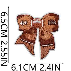 <b>Iron</b>-On Heat Transfer Computer Embroidery Rugby Badge Embroidered Patch with Thread for Clothing Decoration - Product Image 3