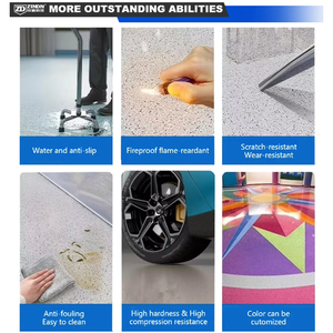 Solusi Pelapis Lantai Tanpa Sambungan Efek Marmer 100% <span class=keywords><strong>Solid</strong></span> dan Tahan Lama dengan Teknologi Pasir Berwarna Anti Selip, Pelapis Lantai Epoxy - Product Image 4