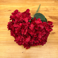 Vente en gros 480 pièces de fleurs 5 têtes grande taille hortensia fleurs artificielles soie bouquet de mariage fausses fleurs fête décoration de la maison