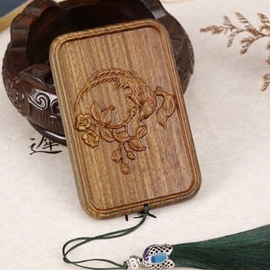 Đám Cưới Nhỏ Trang Điểm Gương Gỗ Đàn hương Hình Chữ Nhật Quà Tặng Gương Bằng Gỗ Khắc Cổ Vuông Gương Cho Phụ Nữ Cô Gái - Product Image 6