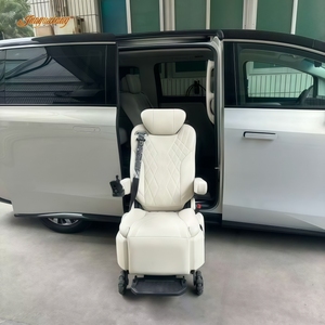 Siège rotatif adapté aux personnes handicapées avec arrêt d'urgence et avertissement lumineux double clignotant - Sûr et confortable pour les personnes âgées/handicapées OEM - Product Image 1