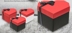 Caja de Regalo Plegable de Cartón Rígido de Lujo, Diseño Personalizado, Nueva, al por Mayor, Caja Sorpresa con Espacio para <span class=keywords><strong>Fotos</strong></span> - Product Image 3