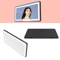 2021 nouveau produit noir/blanc Rechargeable batterie miroir voiture visière maquillage miroir quatre lumière latérale 60 pièces LED lumières miroir
