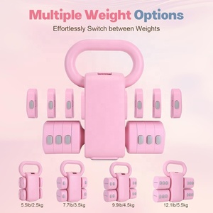 Set di manubri Wellshow Sport regolabile manubri 4 in 1 pesi liberi per le donne con regolazione rapida per la palestra di casa - Product Image 3