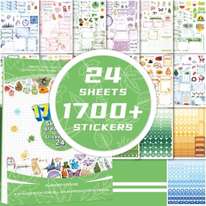 Adesivi Personalizzati per Planner, Libro di Adesivi Personalizzati Giornalieri, Settimanali e Mensili, Adesivi Creativi ed Estetici per Planner e Scrapbook - Product Image 5