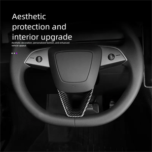 FUXUAN – Accessoires <span class=keywords><strong>de</strong></span> mise à niveau intérieure pour <span class=keywords><strong>volant</strong></span> Tesla Model 3/Y, compatibles avec la nouvelle version <span class=keywords><strong>de</strong></span> la <span class=keywords><strong>voiture</strong></span> - Product Image 3
