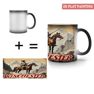 <b>Ceramic</b> Magic Mug 11oz Frosted Black Heat Sensitive Home Kitchen <b>Cup</b> - Product Image 4