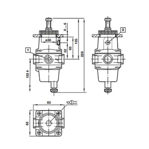 ตัวกรอง/ตัวควบคุมสแตนเลสซีรีส์ B52 รุ่น B52G-2AD-AC1-RMK ของแท้และใหม่ - Product Image 3