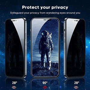 Tam kapak ekran koruyucu koruyucu iPhone 11 12 13 14 15 Pro Max 8 artı 8K Anti-spy cam iPhone 17 için hava 16 PRO XR XS MAX - Product Image 4
