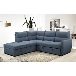 Tianhang Furniture 5 kursi sofa convertible ruang tamu sofa ottoman tidur sofa tempat tidur dengan USB