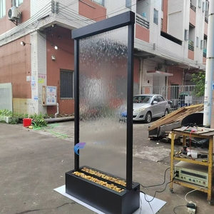 Rideau de pluie en acier inoxydable, fontaine d'eau extérieure avec éclairage LED, cascade intérieure et extérieure - Product Image 2