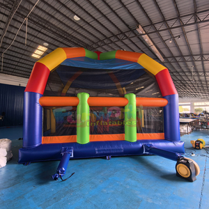Castillo inflable gigante arcoíris de calidad comercial para fiestas al aire libre, brincolín inflable para niños - Product Image 3