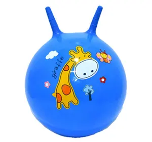 45 cm inflatable pvc bouncing hopping ball jumping ball with handle for kids
