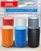 Fût en plastique recyclable HDPE de 200 L, blanc, noir, gris, rouge, pour le stockage industriel - Marque jfpc de Fujian