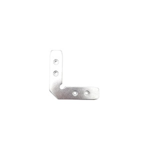 Support d'angle en aluminium 62x16mm, connecteur à 4 trous à angle droit pour porte d'armoire, cadre en verre, quincaillerie de meubles - Product Image 3